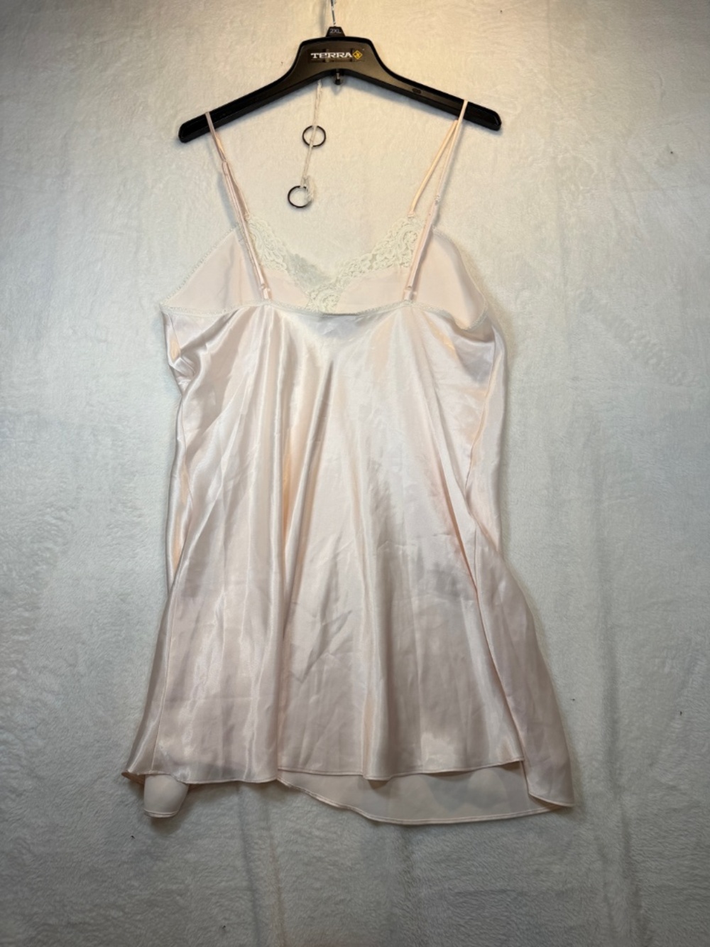 Vintage Linda for La Vie en Rose Babydoll Lingerie Womens Size Large Pink Satin - Picture 9 of 9